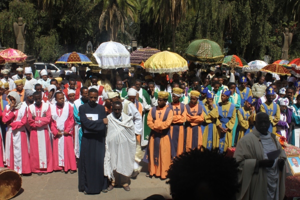 Addis Ababa sunday school students